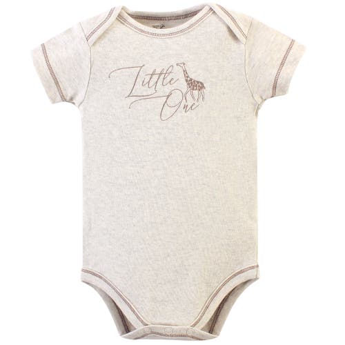 Touched By Nature Organic Cotton Bodysuits In Brown