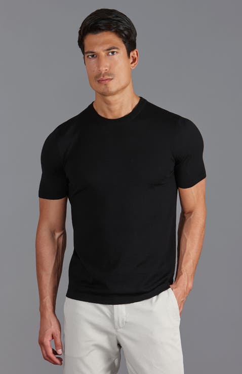Superfine Merino Wool Knitted T-Shirt