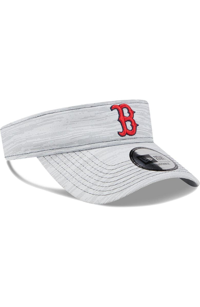New Era Men's New Era  Gray Boston Red Sox Adjustable Visor, Alternate, color, 