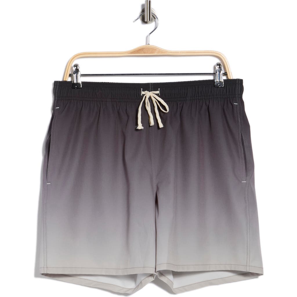 Rainforest Ombrè Swim Trunks In Black