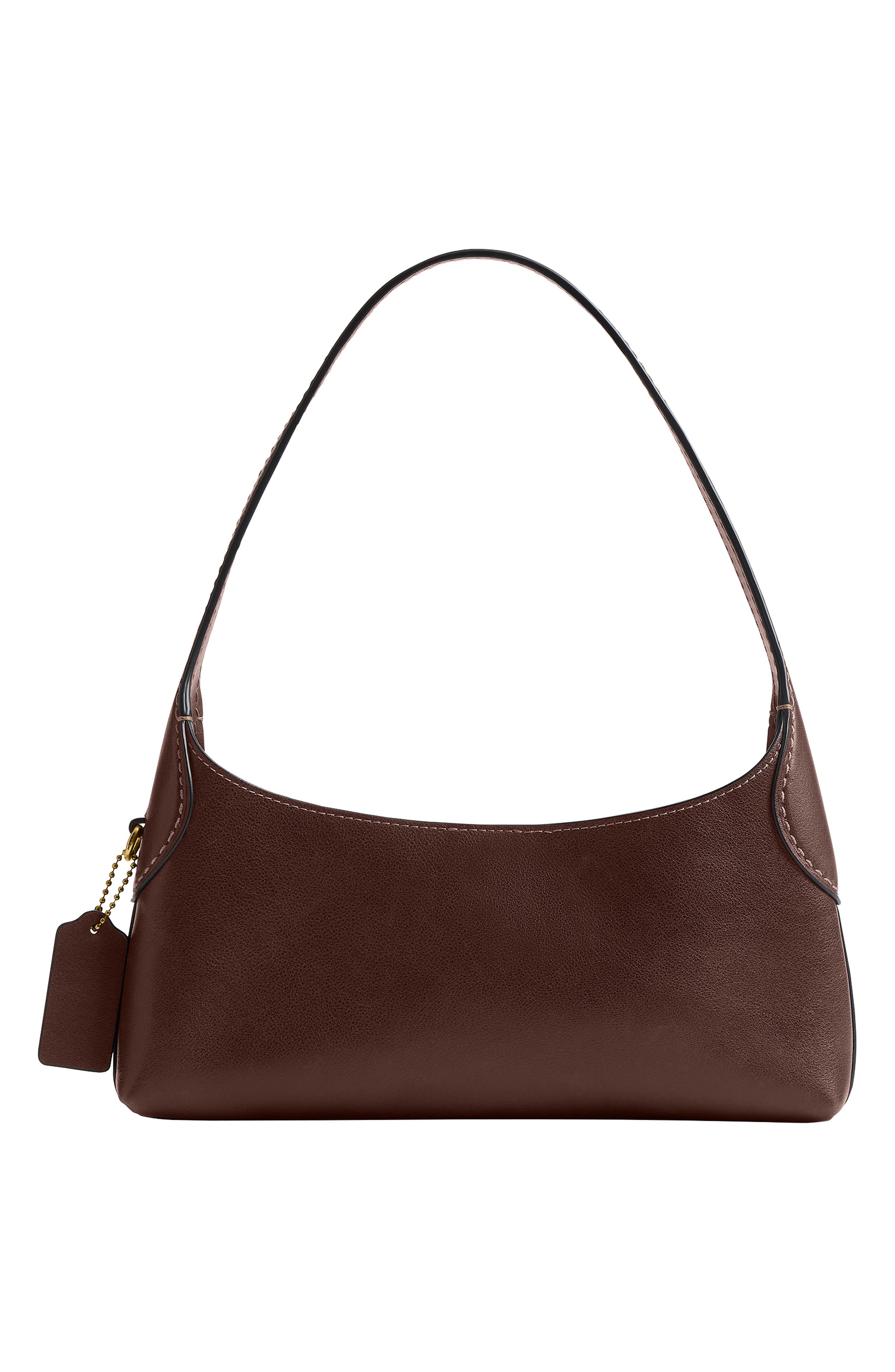 Brooklyn Leather Shoulder Bag, Alternate, color, B4/ MAPLE