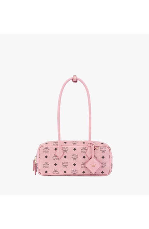 Small Aren East West Shoulder Bag in Visetos