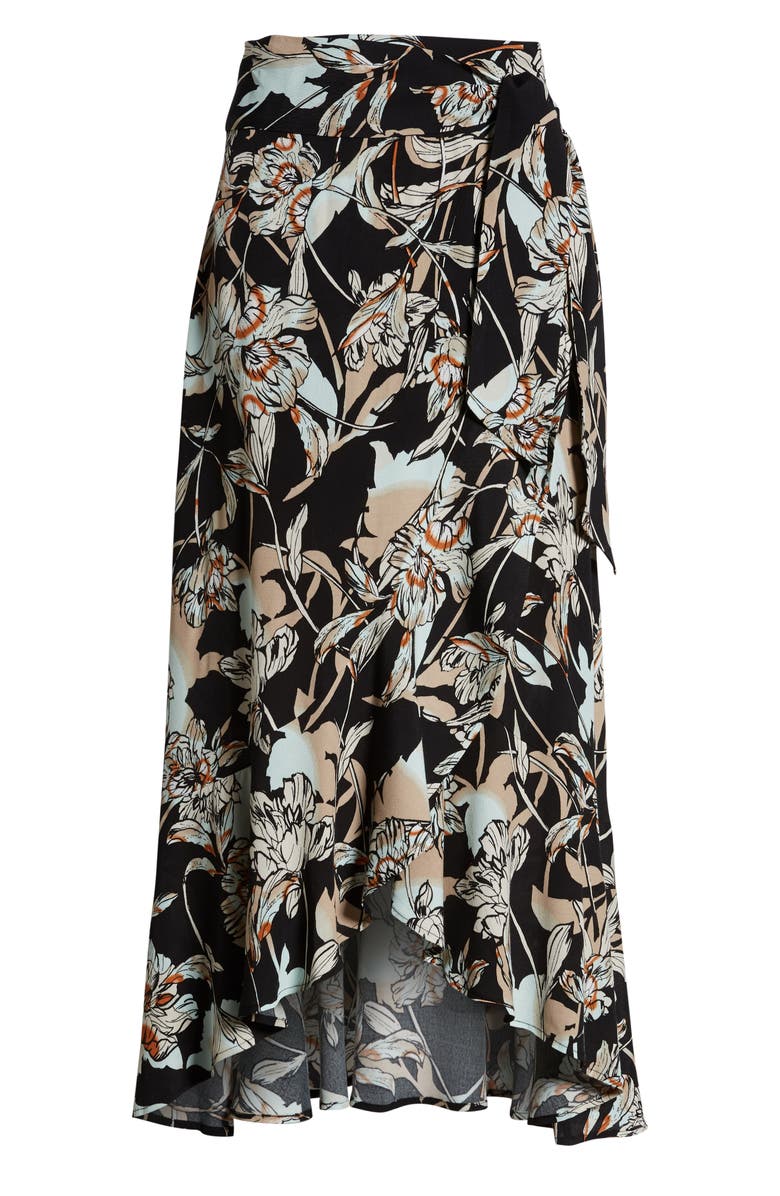 Leith Flowy Wrap Skirt, Alternate, color, 