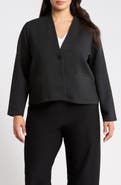 Eileen Fisher High Collar Crop Jacket