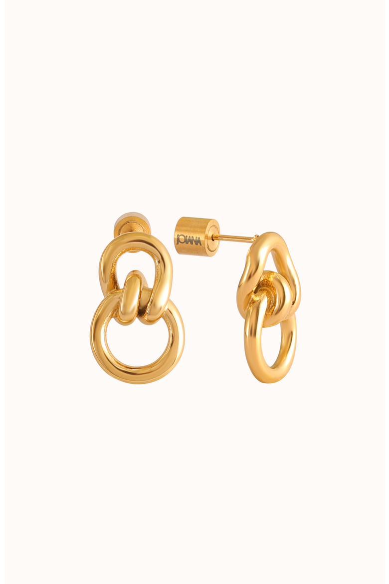 Lasso Earrings, Main, color, Gold