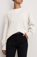 Good American Oversize V-Neck Sweater