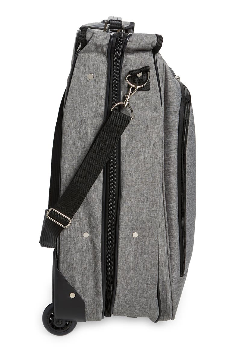 Rolling Garment Bag, Alternate, color, GRAY