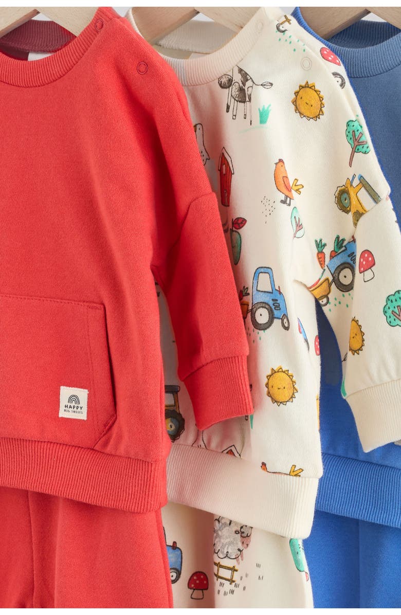 NEXT 6-Pack Assorted Sweatshirts & Sweatpants Set, Alternate, color, Multi