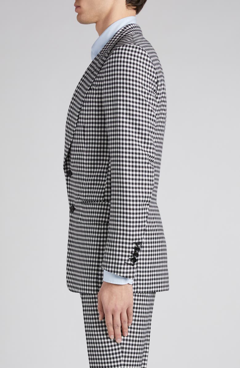 TOM FORD Atticus Tattersall Wool & Cashmere Suit, Alternate, color, Zblaw Black/ White