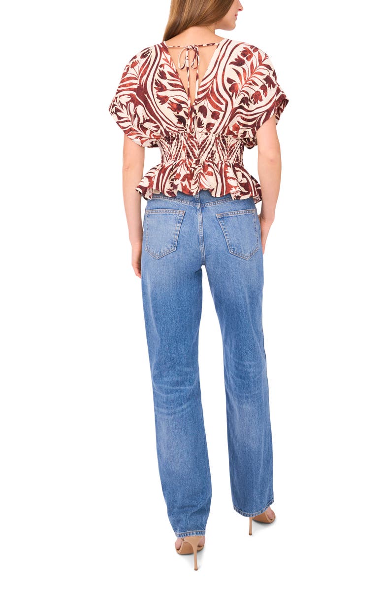 Parker The Hallie V-Neck Top, Alternate, color, Coconut Brown