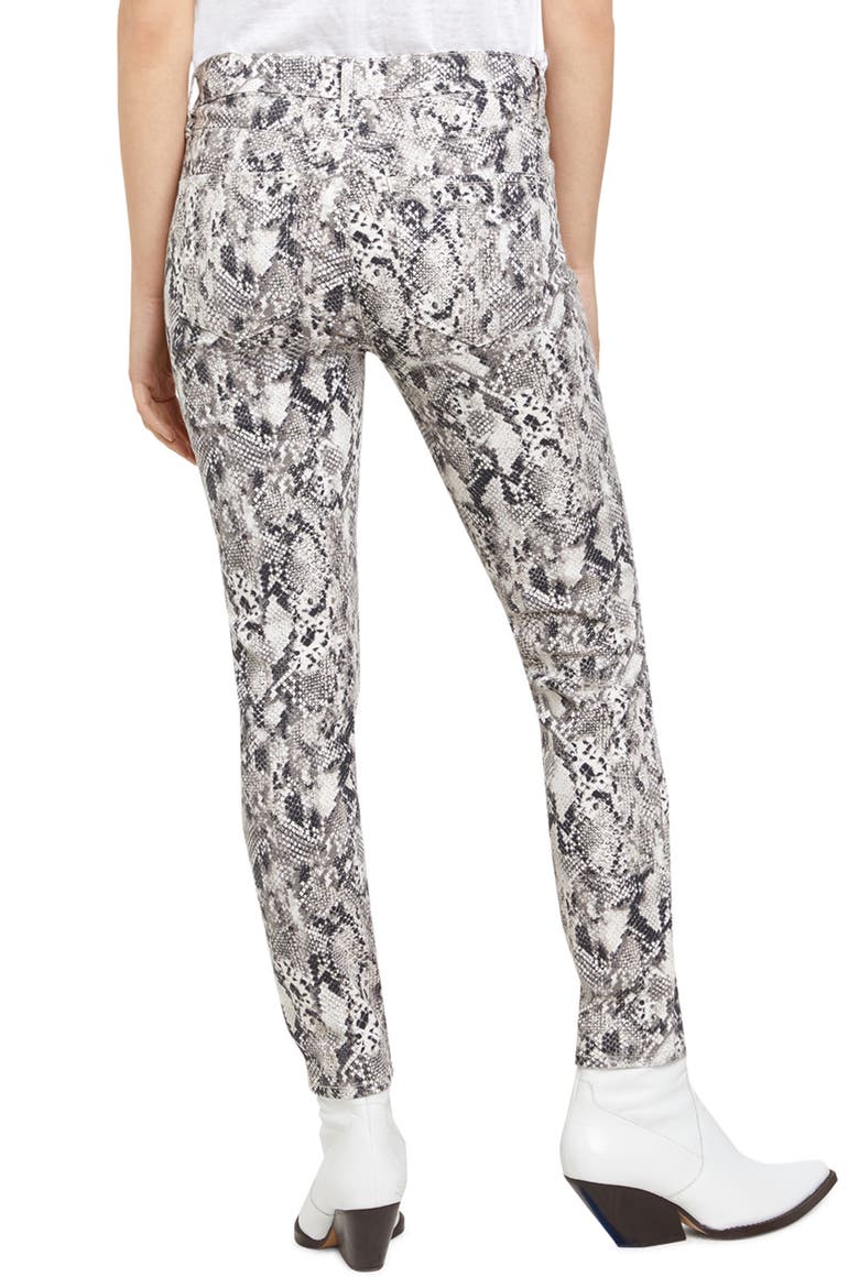 Social Standard Python Print Ankle Skinny Jeans, Alternate, color, QUEEN SNAKE