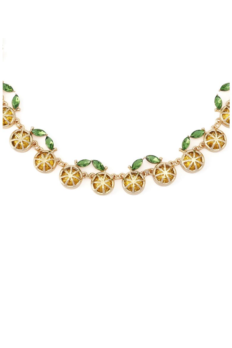 Lemon Collar Necklace, Alternate, color, YELLOW