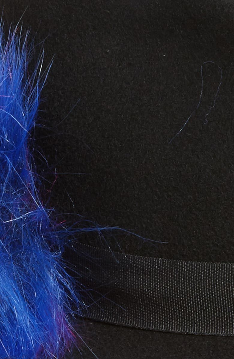 BP. Faux Fur Pompom Fedora, Alternate, color, 
