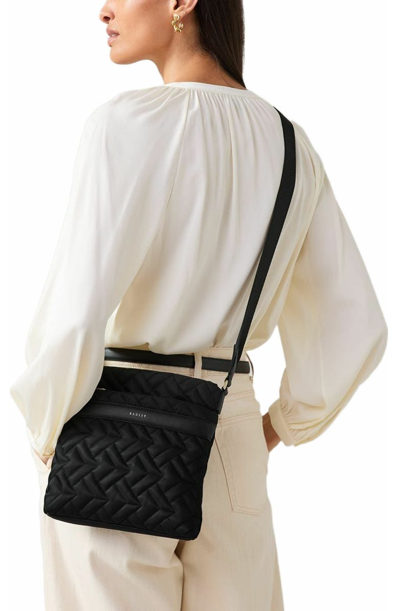 Radley Holland Park - Quilt Small Ziptop Crossbody Bag, Alternate, color, Black