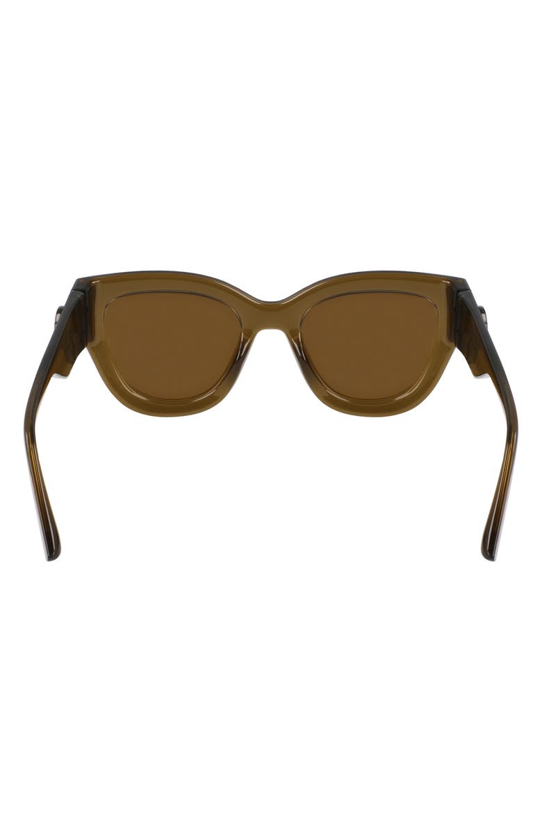 Longchamp 52mm Cat Eye Sunglasses, Alternate, color, Khaki