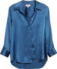 L'AGENCE Dani Silk Charmeuse Blouse