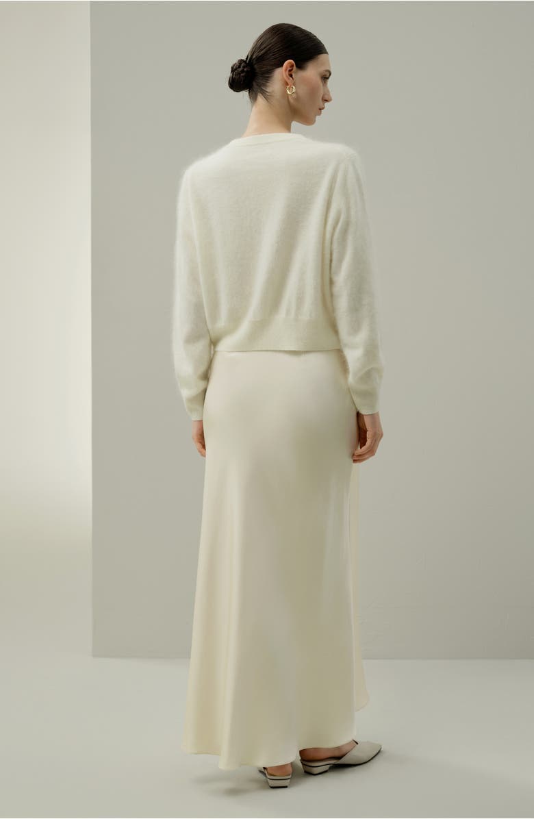 Lilysilk Ultra-Soft Brushed Cashmere Cardigan, Alternate, color, White