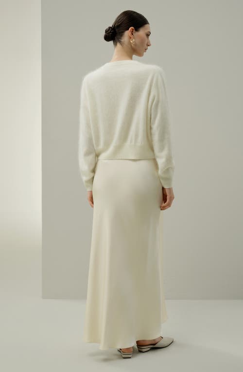 Lilysilk Ultra-soft Brushed Cashmere Cardigan In White