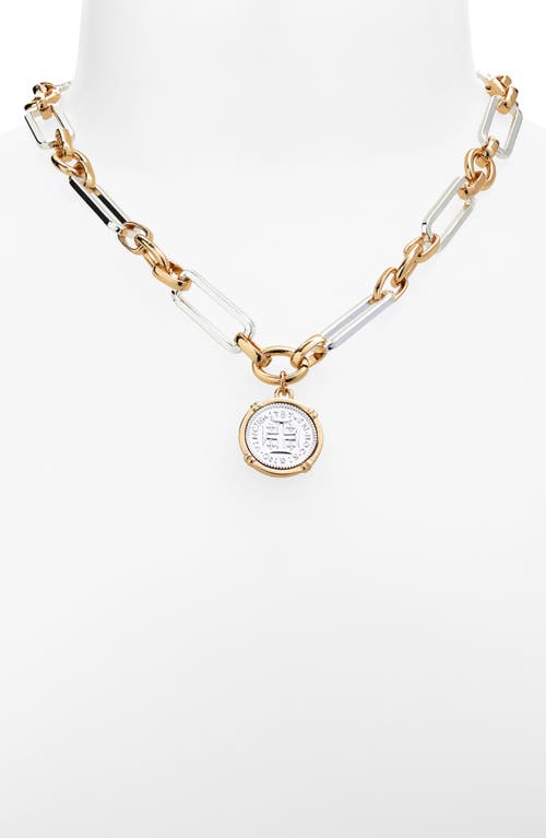 Panacea Two Tone Pendant Necklace