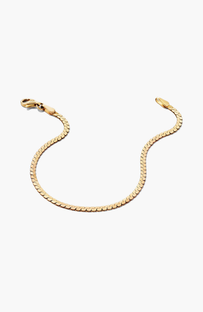 MEJURI Serpentine Chain Bracelet, Alternate, color, 14K Yellow Gold