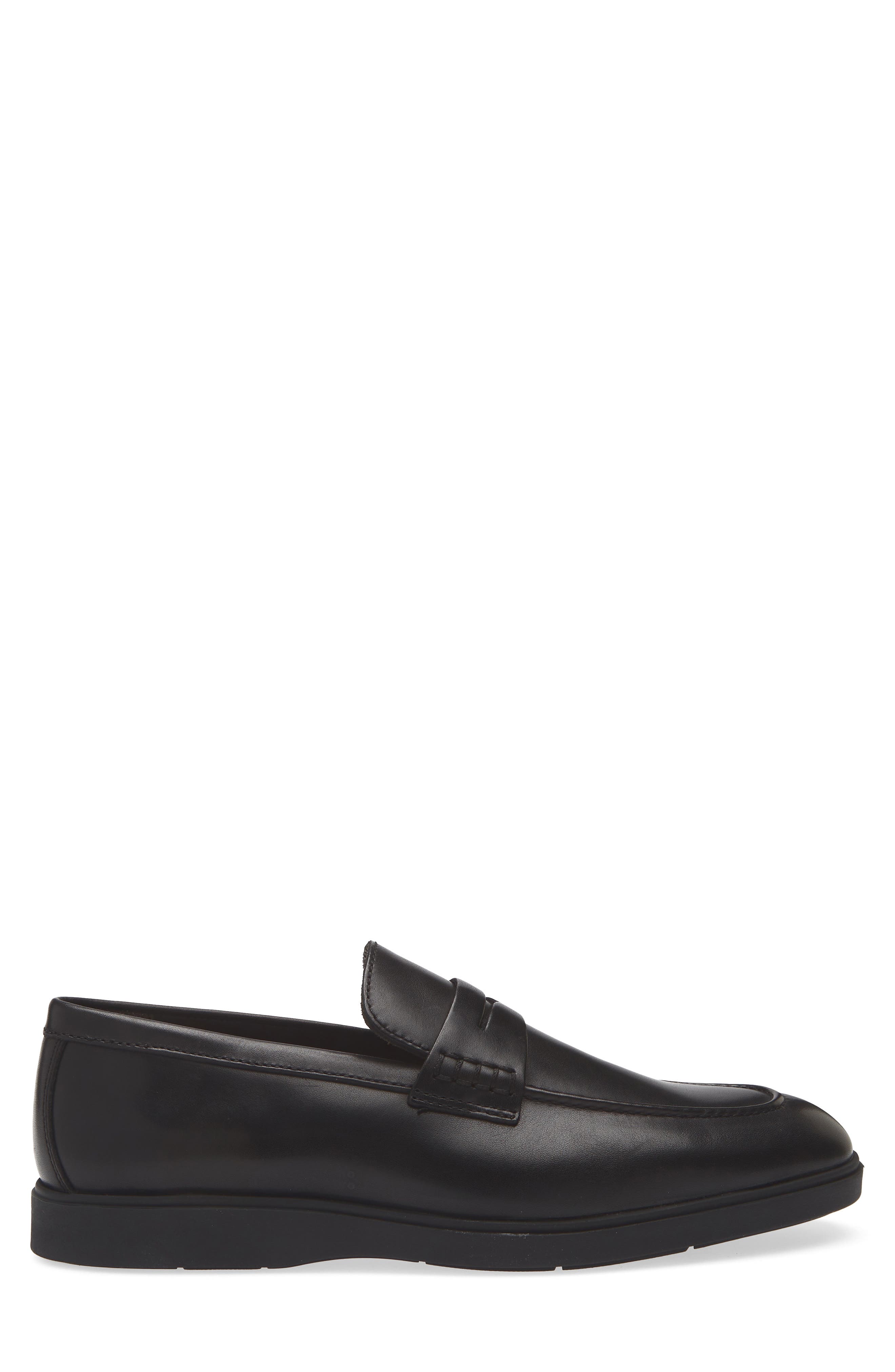 VITTORIO RUSSO Jimmy Penny Loafer, Alternate, color, Vit Val Black
