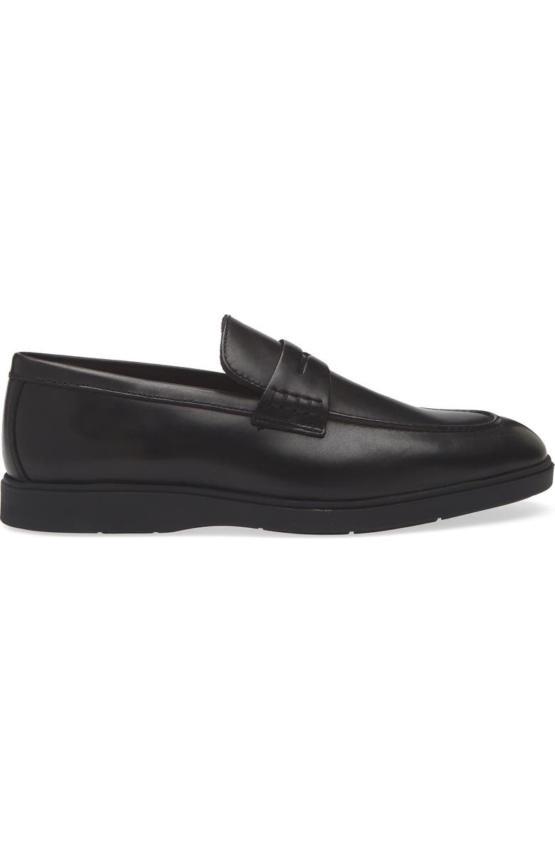 VITTORIO RUSSO Jimmy Penny Loafer, Alternate, color, Vit Val Black