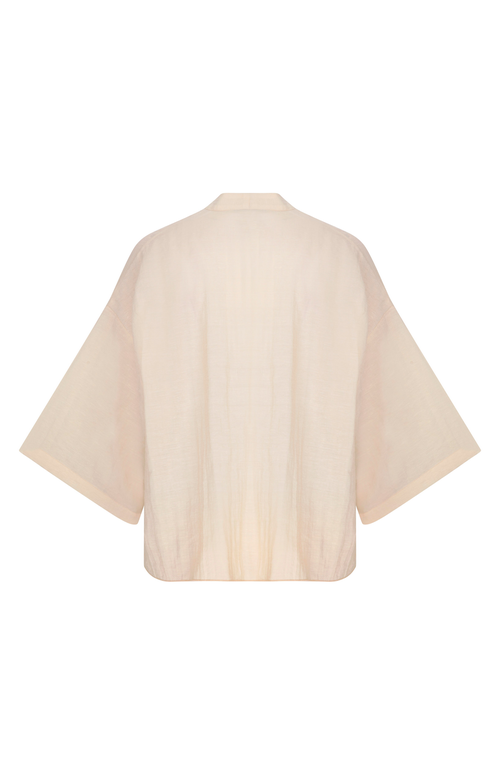 Je Te Veux Myko Short Kimono In Brown