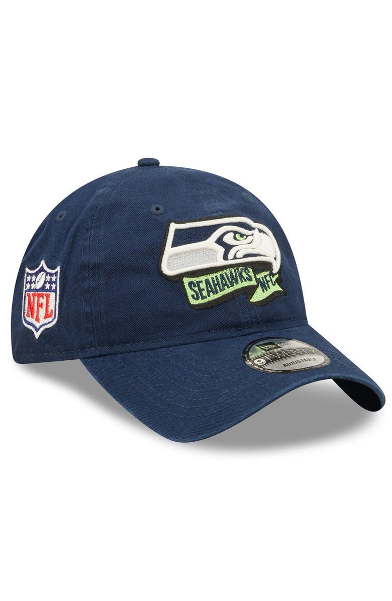 New Era Toddler New Era College Navy Seattle Seahawks 2022 Sideline 9TWENTY Adjustable Hat, Main, color,
