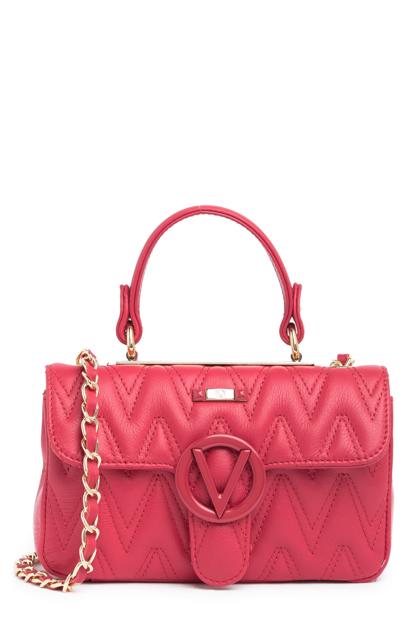 Poisson Plate Top Handle Crossbody Bag, Main, color, LIPSTICK RED