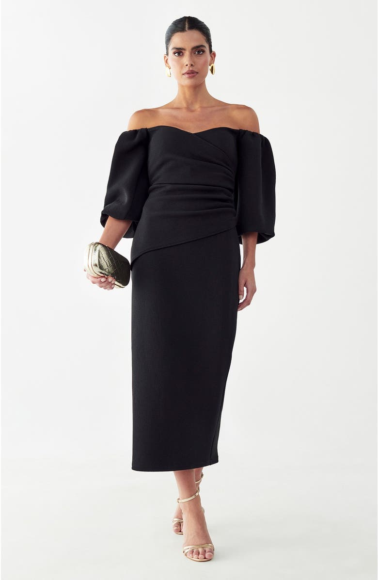 BWLDR Jessamy Dress, Alternate, color, Black