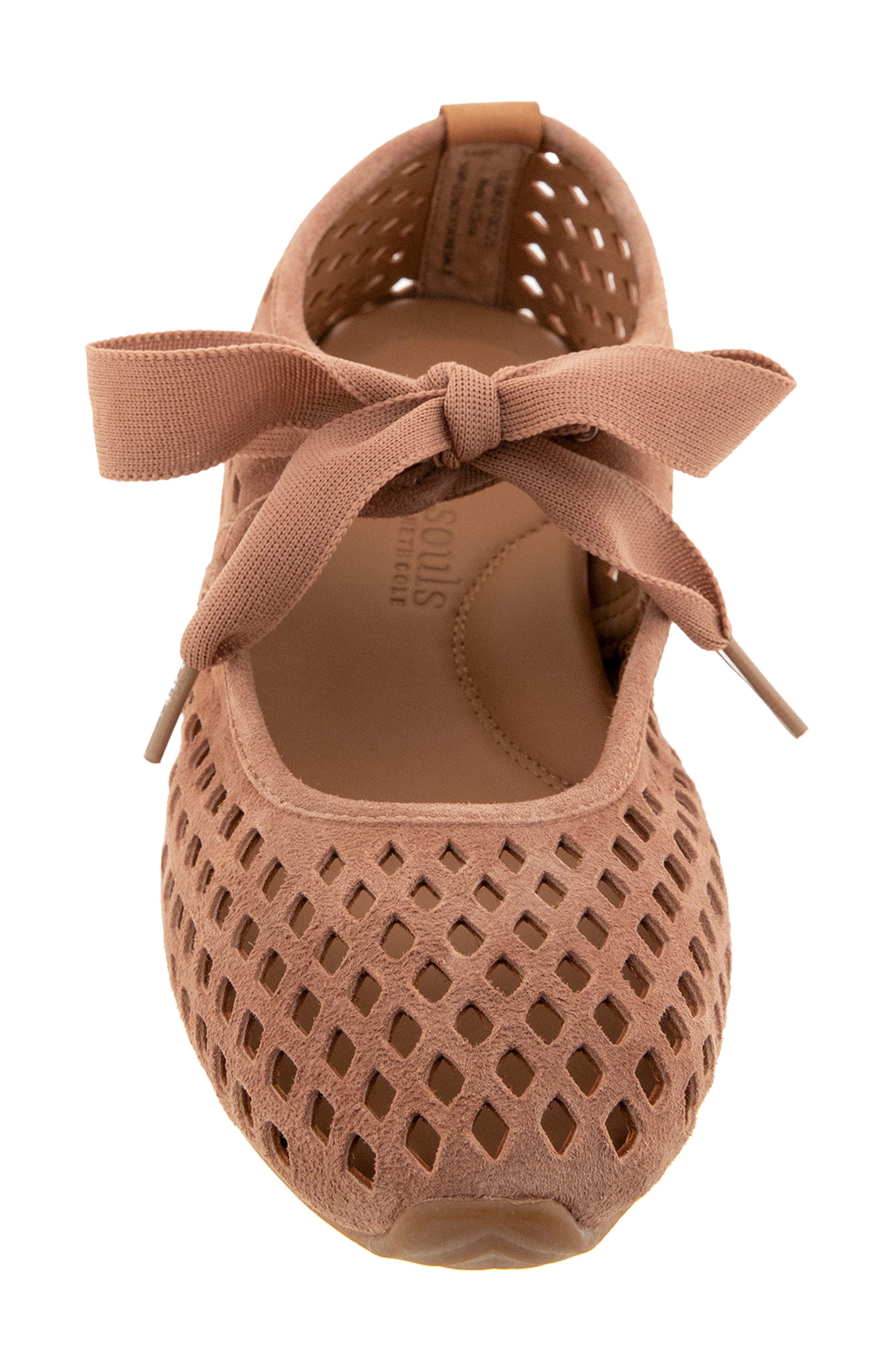 Gentle Souls Annalise Mary Jane Flat, Alternate, color, Mocha Suede