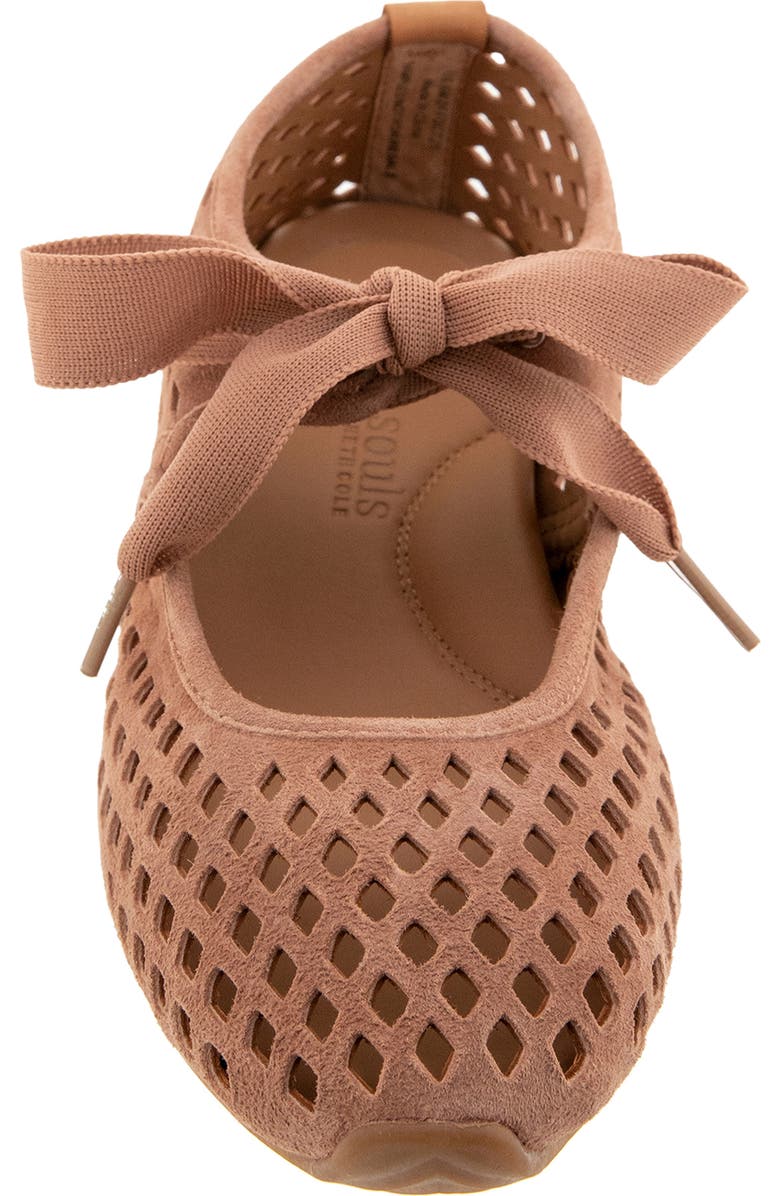 Gentle Souls Annalise Mary Jane Flat, Alternate, color, Mocha Suede