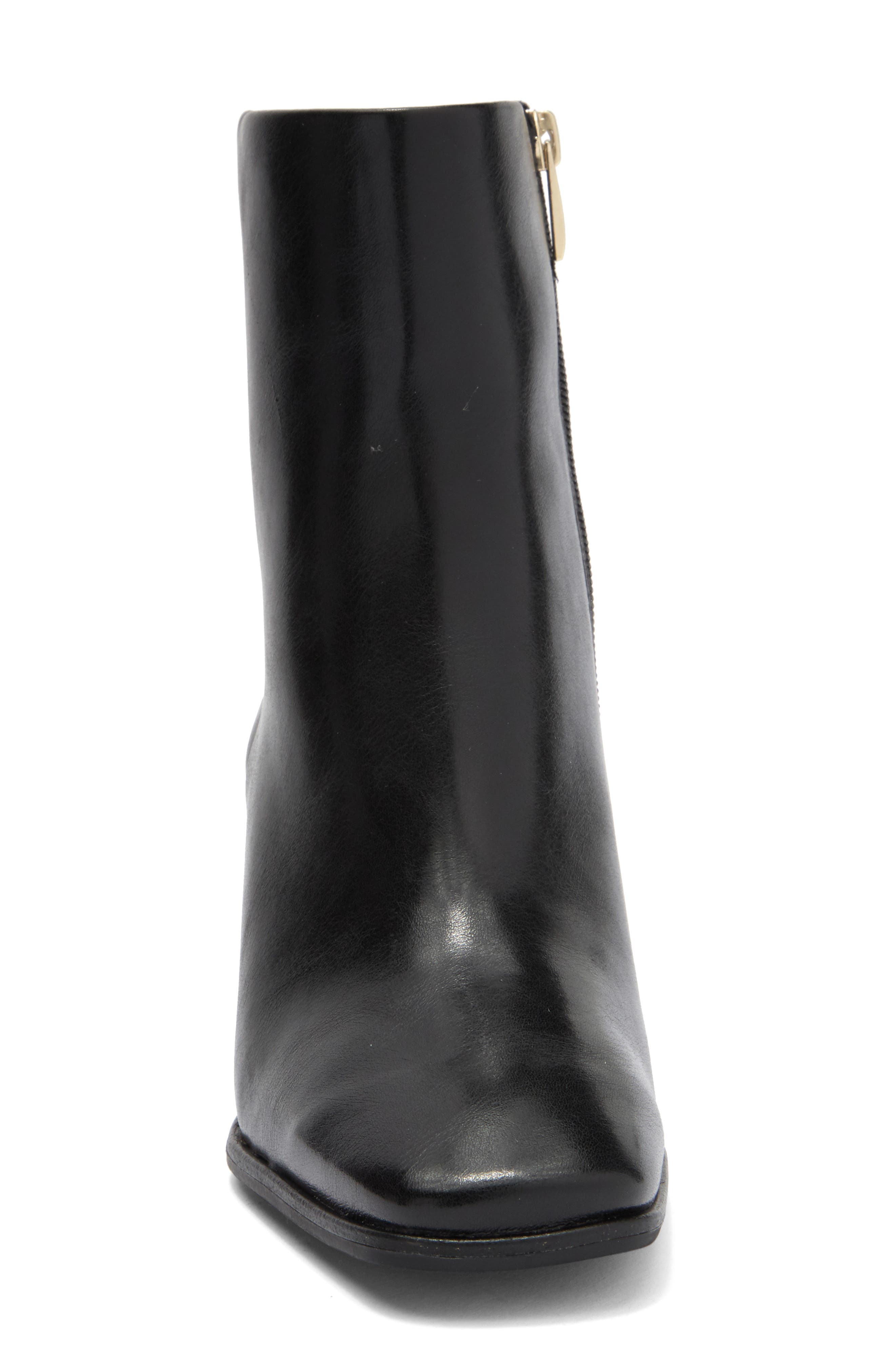 NORDSTROM RACK Normandy Block Heel Bootie, Alternate, color, Black