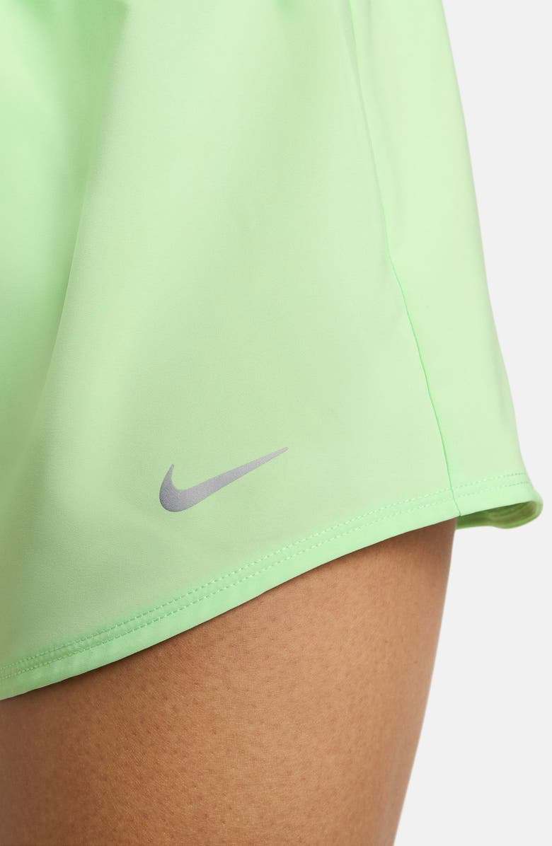 Nike Dri-FIT Mid-Rise 3-Inch Brief-Lined Shorts, Alternate, color, 376 Vapor Green/Reflective Silv