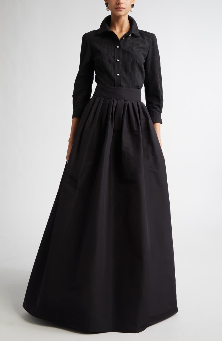 Carolina Herrera Silk Faille Ball Skirt, Alternate, color, 