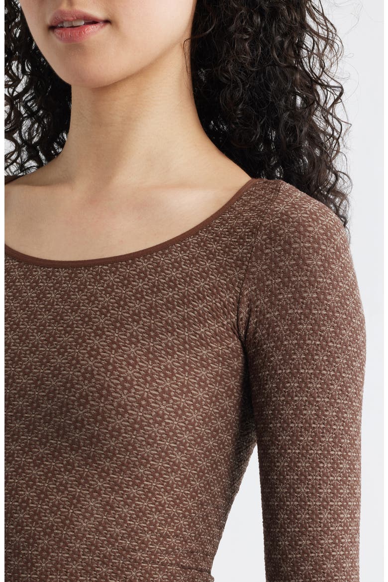 Love Letter Long Sleeve Top, Alternate, color, PINECONE