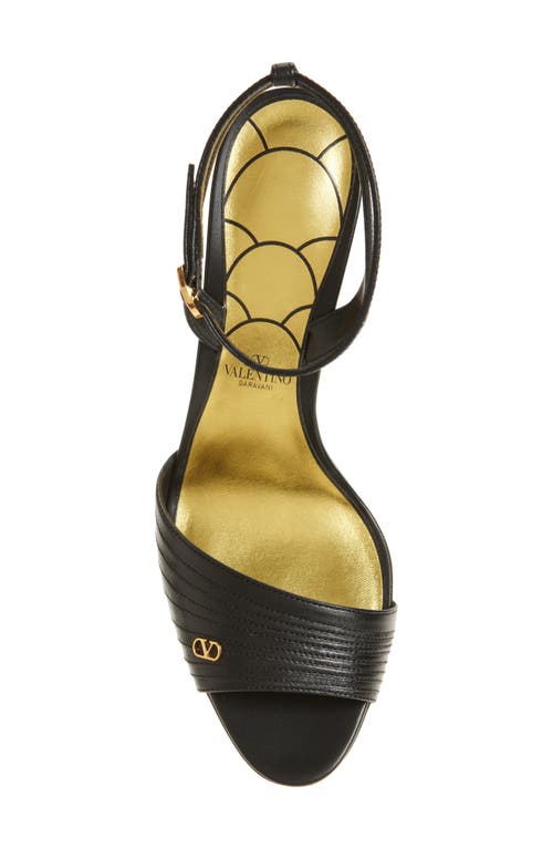 Valentino Ladycrush Mini Sandals With 8.5 Cm Heel In Black