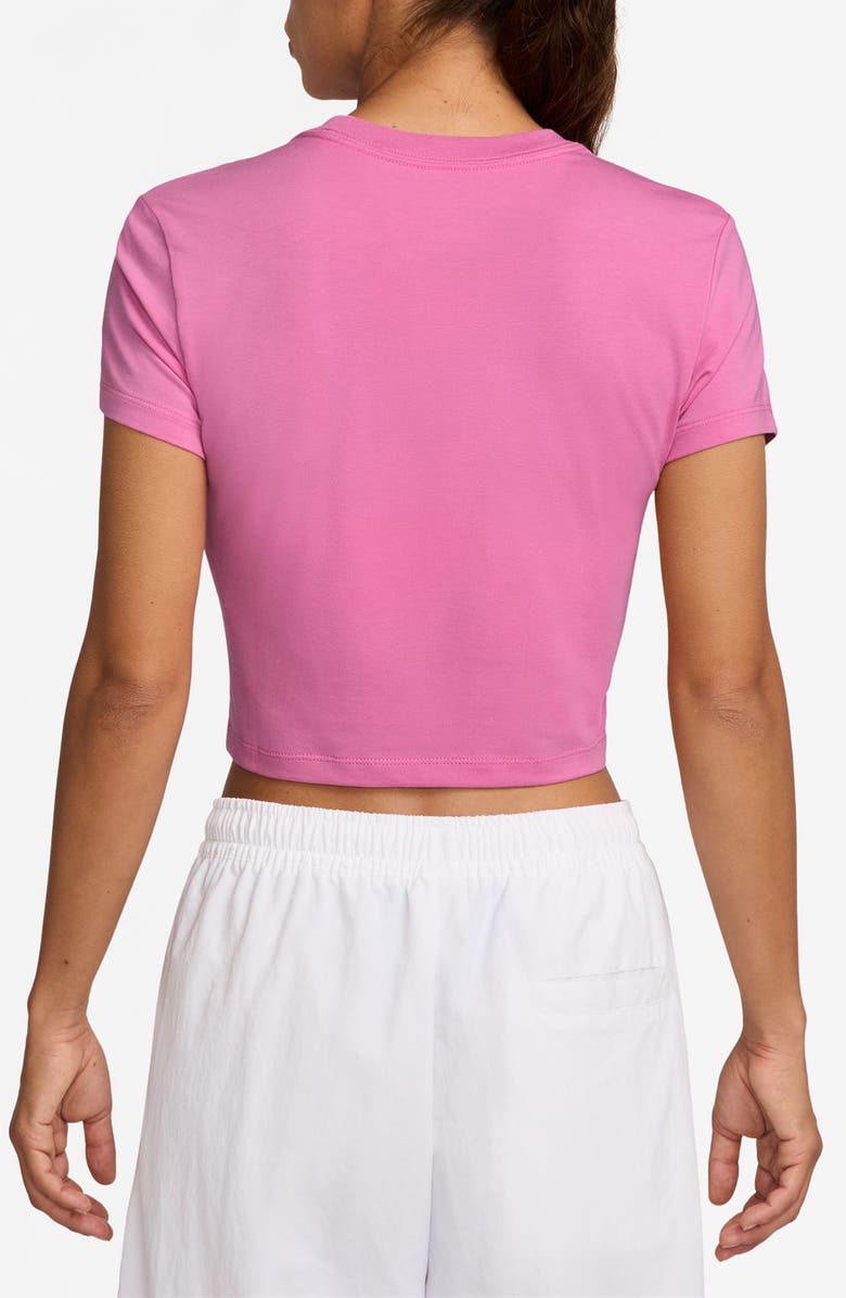 Nike Sportswear Crop T-Shirt, Alternate, color, Playful Pink/ Sail
