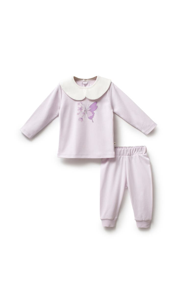 Butterfly Flower Outfit Set, Main, color, Purple