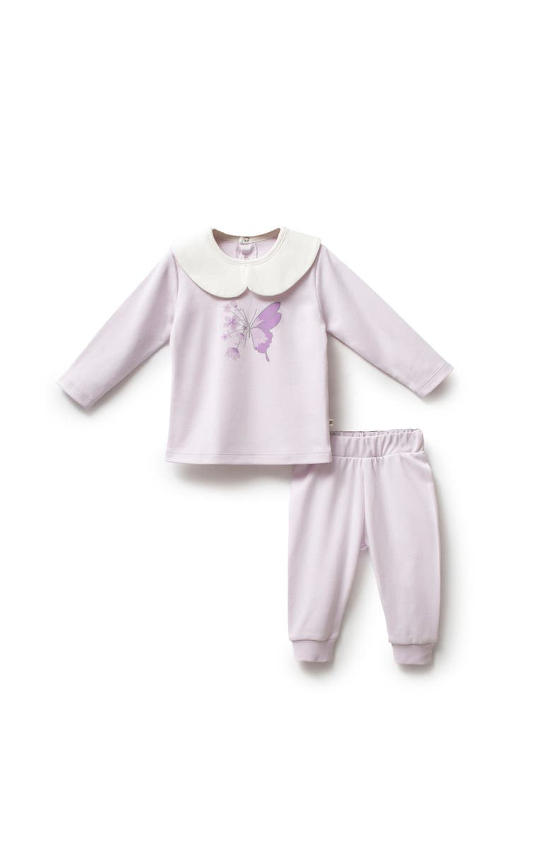 moi noi Butterfly Flower Outfit Set, Main, color, Purple