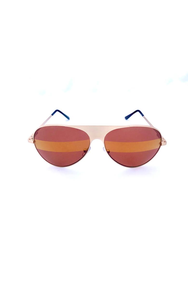 Elevated Aviator Polarized Sunglasses, Main, color, Siren
