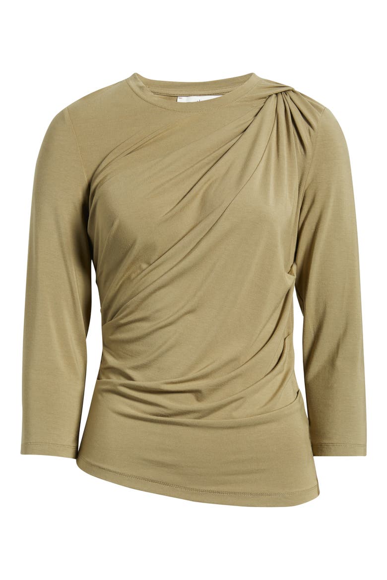 Shoulder Twist Top, Alternate, color, LIGHT OLIVE