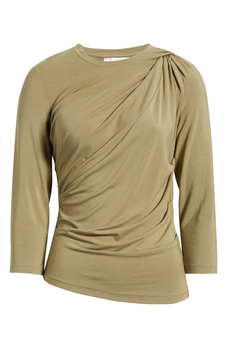 CITY BLUES Shoulder Twist Top, Alternate, color, Light Olive