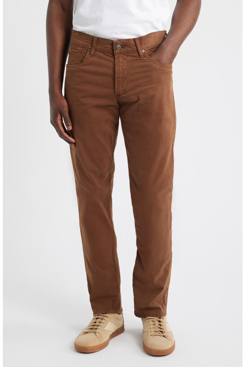 Gage Slim Straight 5-Pocket Pants, Main, color, COGNAC LIGHT