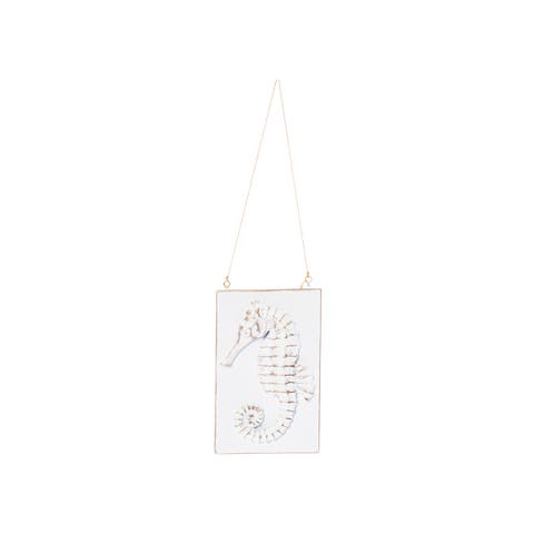 Seahorse Ceramic Coastal Christmas Tree Ornament