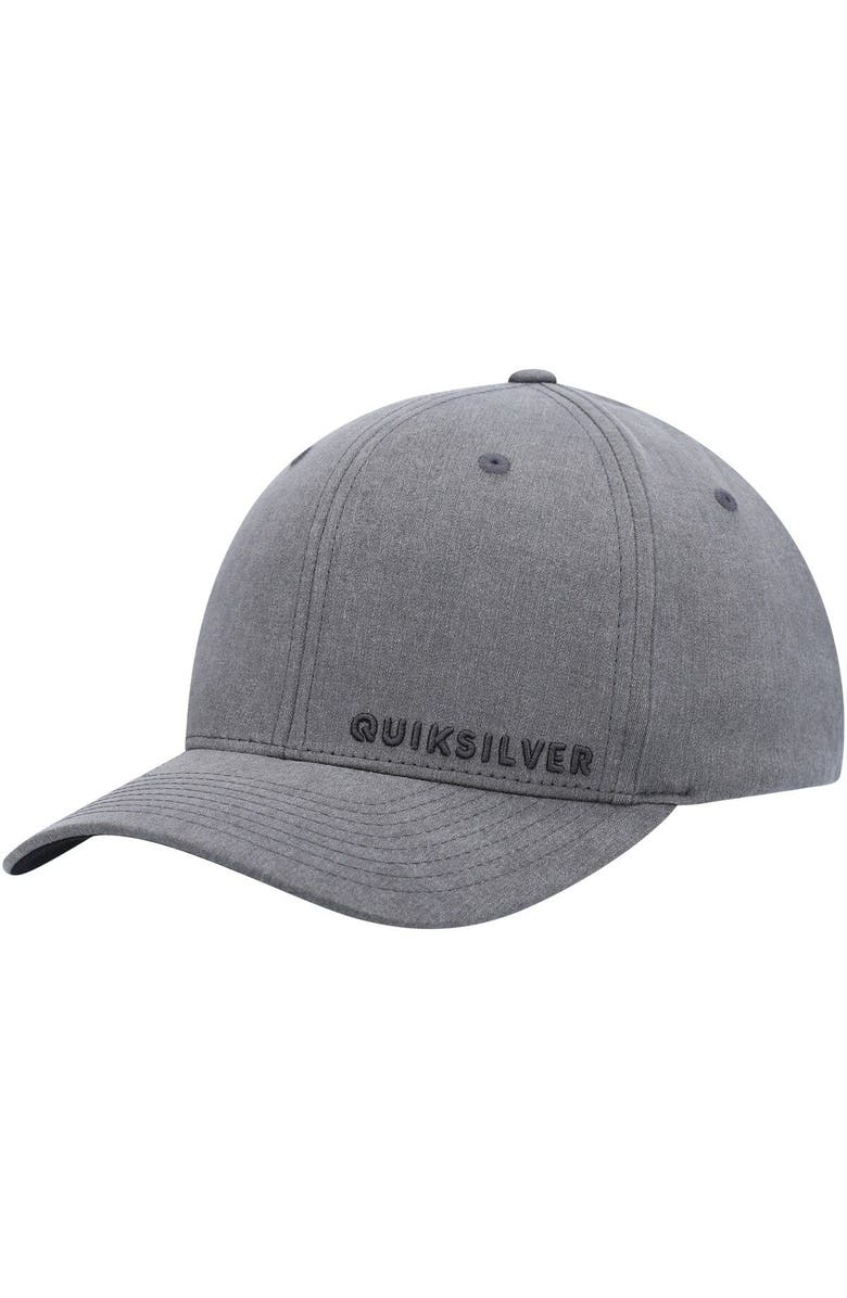 Quiksilver Men's Quiksilver Heathered Black Sidestay Flex Hat, Main, color, 