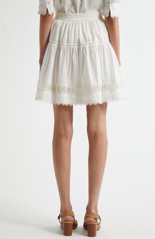 Ulla Johnson Ayla Tiered Cotton Skirt In Cowrie