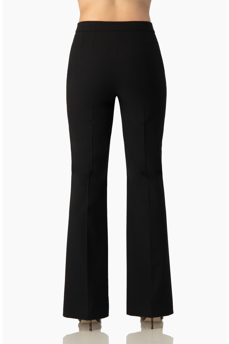 Flare Leg, High-Waist Light-Stretch Twill Pants, Alternate, color, Black