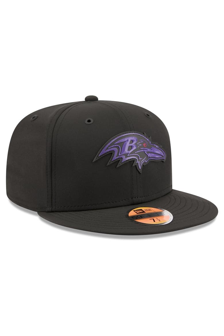Men's New Era Black Baltimore Ravens 2026 Sideline 59FIFTY Fitted Hat, Alternate, color, Black