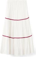 MANGO TEEN Contrast Trim Maxi Skirt